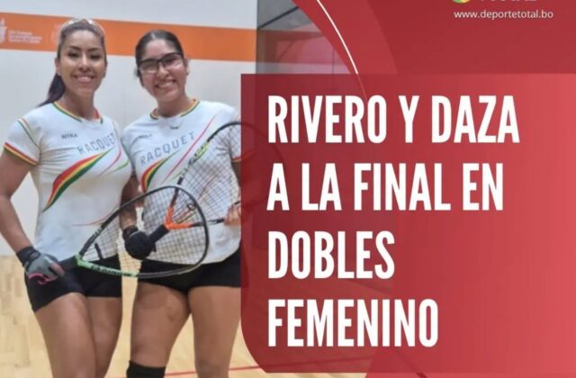 ¡Bolivia suma otra final! Rivero y Daza van por el oro ante Argentina